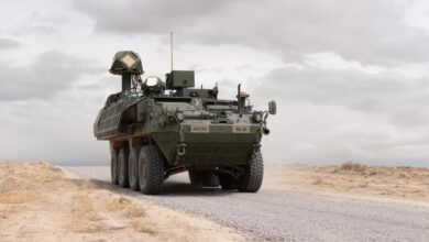 Stryker-mounted laser