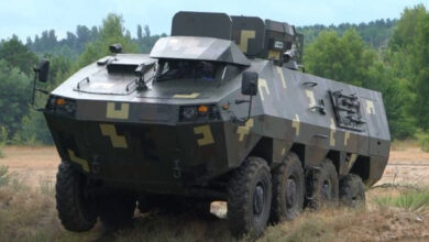 Khorunzhy armored personnel carrier based on the Soviet BTR-60 system