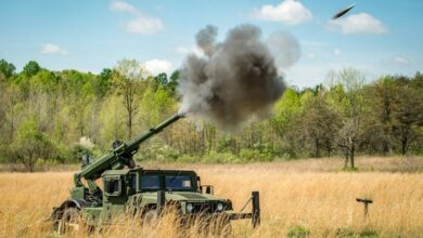 Humvee 2-CT Hawkeye mobile howitzer system