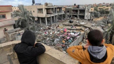 buildings destroyed in southern Gaza