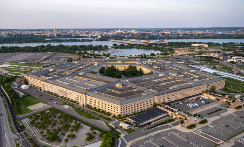 An aerial view of the Pentagon, Washington, D.C., May 15, 2023. (DoD photo by U.S. Air Force Staff Sgt. John Wright)