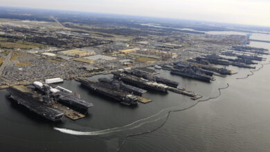 US Navy base in Norfolk