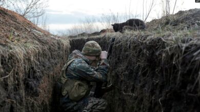 Ukrainian soldier