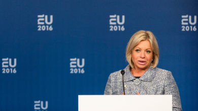 Former Dutch minister of Defense Jeanine Hennis-Plasschaert