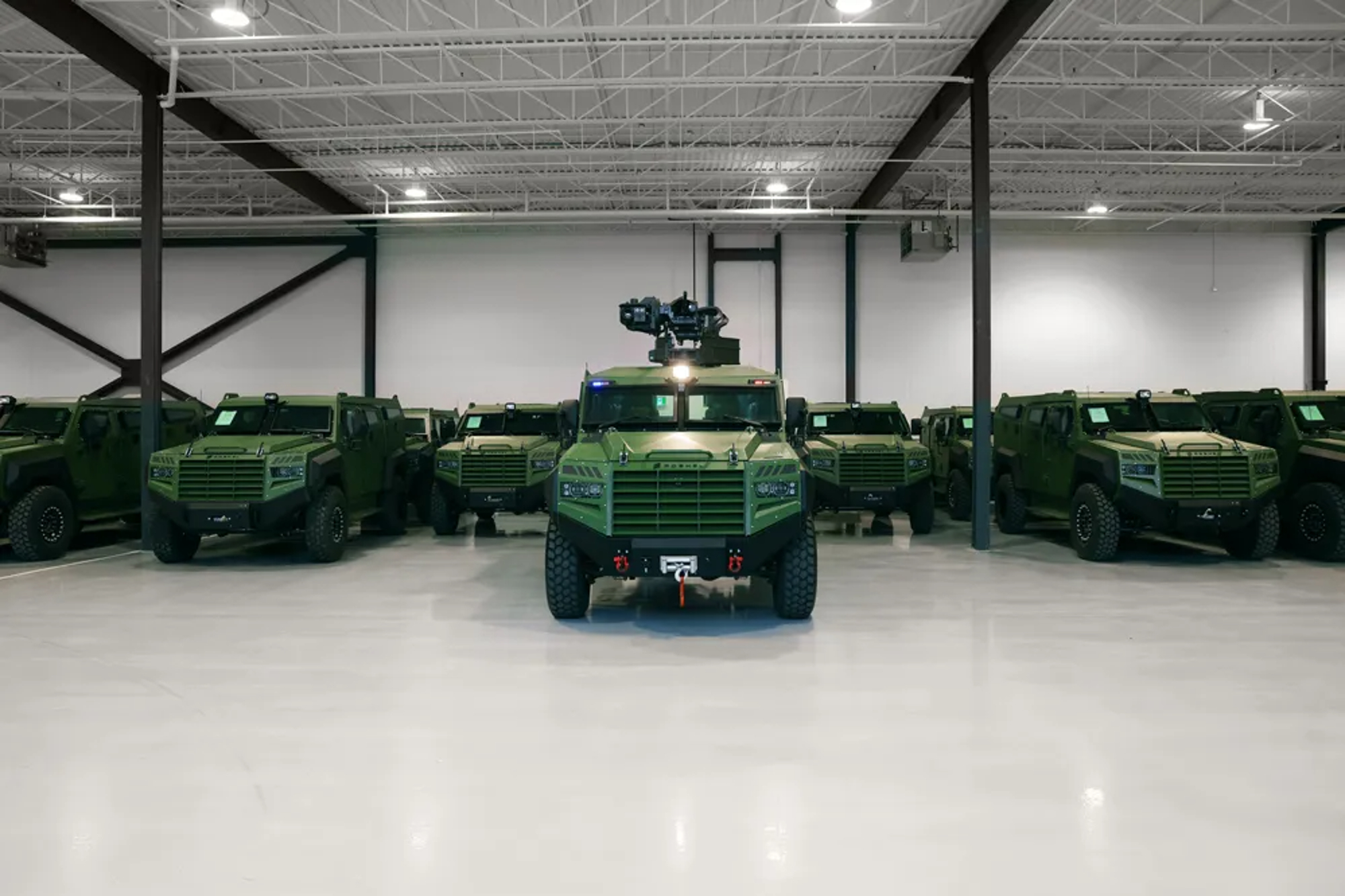 Senator Mine Resistant Ambush Protected (MRAP) vehicles. Photo: Roshel