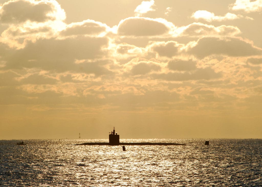 The Los Angeles-class attack submarine USS Annapolis